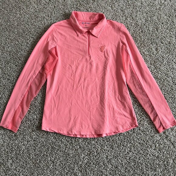 IBKUL Women's Medium Long Sleeve Polo Shirt - Picture 8 of 8